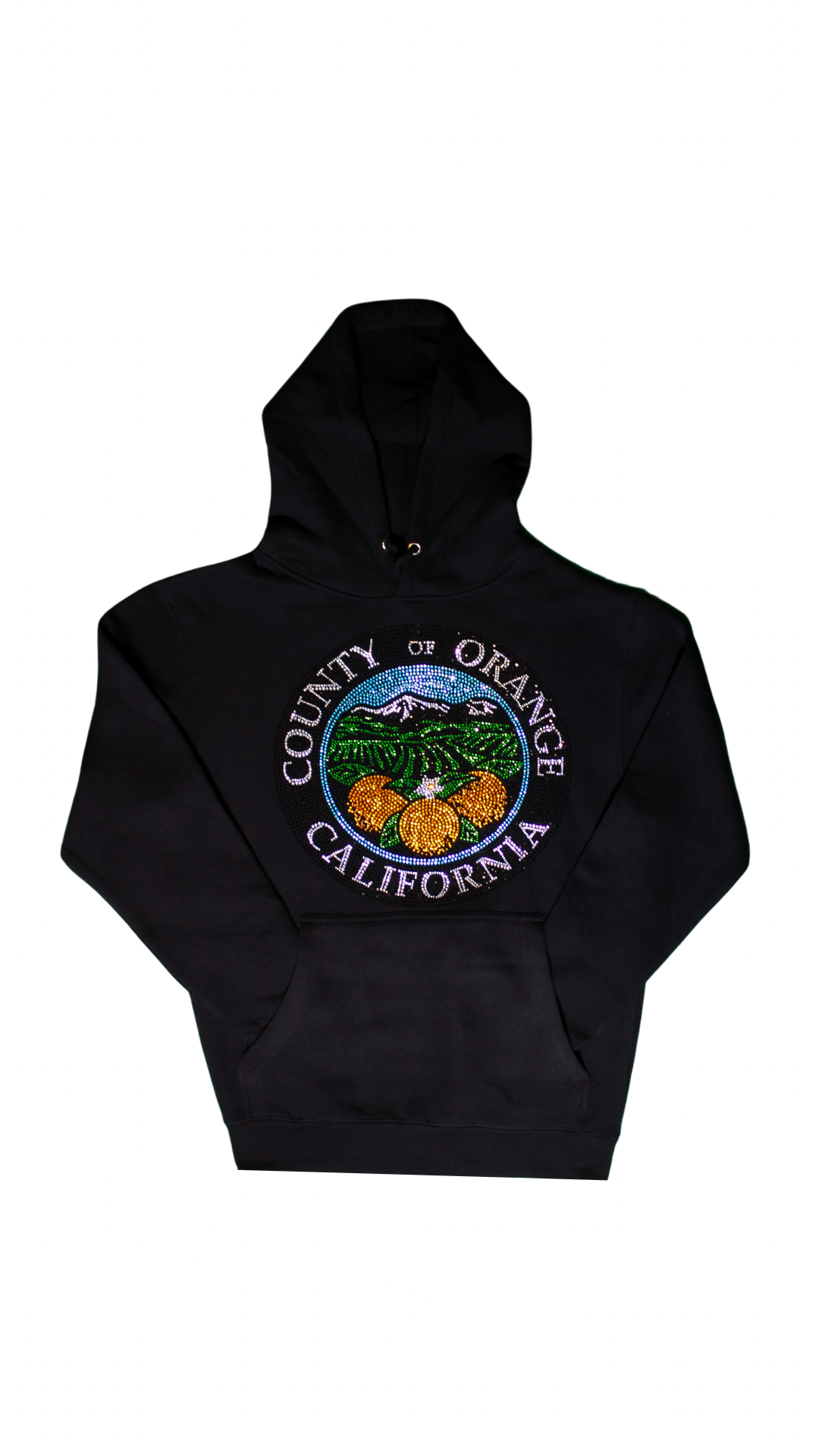 Orange County Rhinestone Hoodie