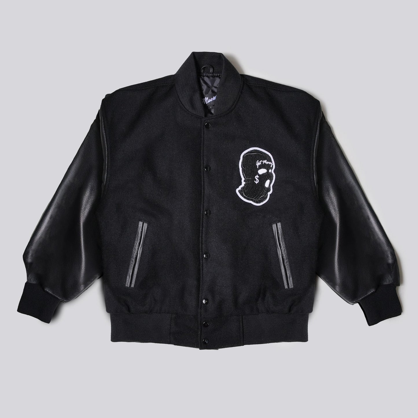 Skimask Black Letterman Jacket