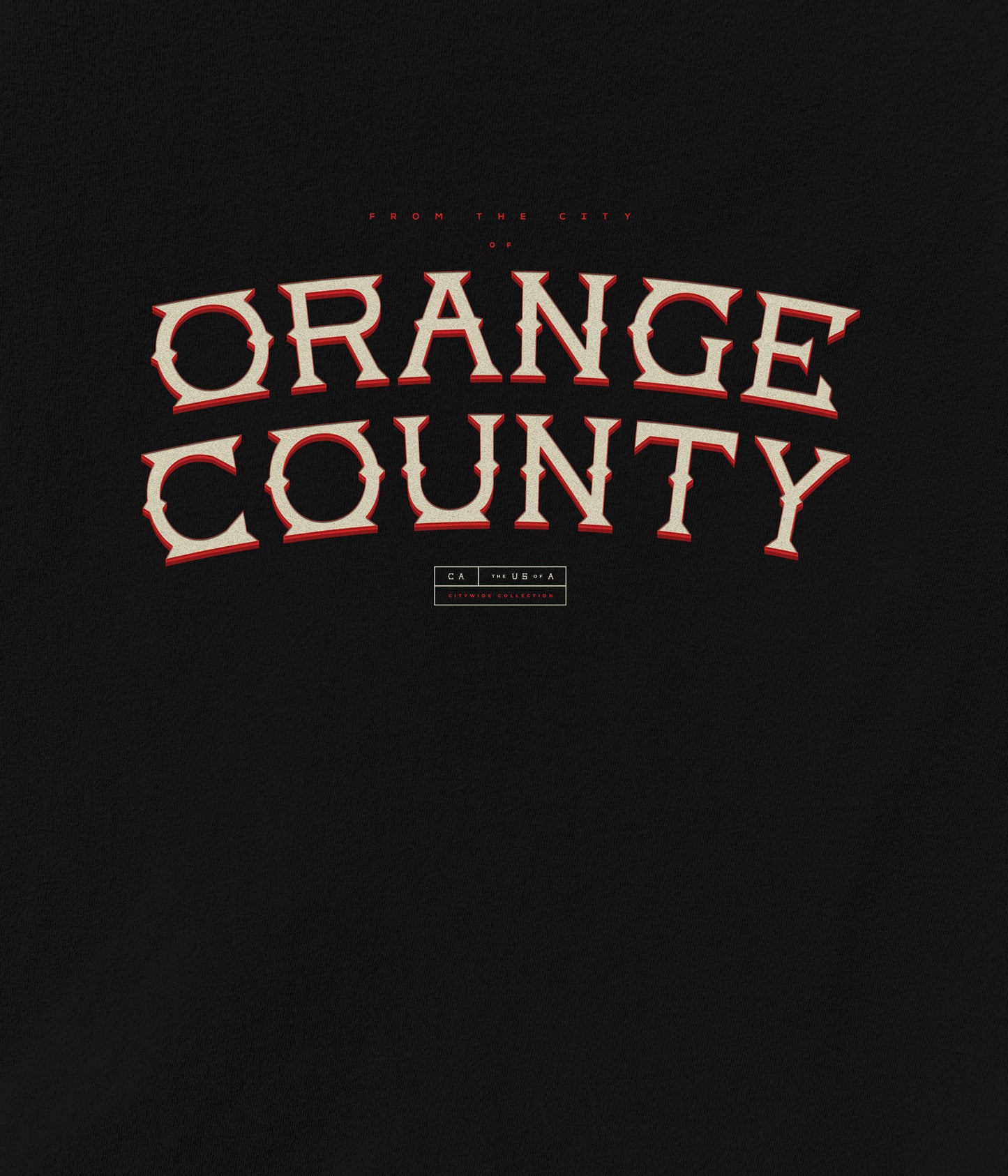 Orange County Stacked Long Sleeve Tee