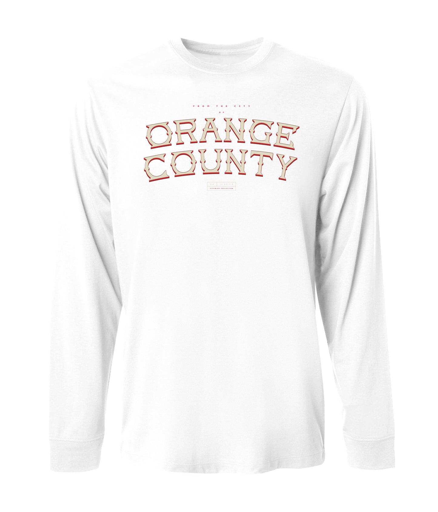 Orange County Stacked Long Sleeve Tee