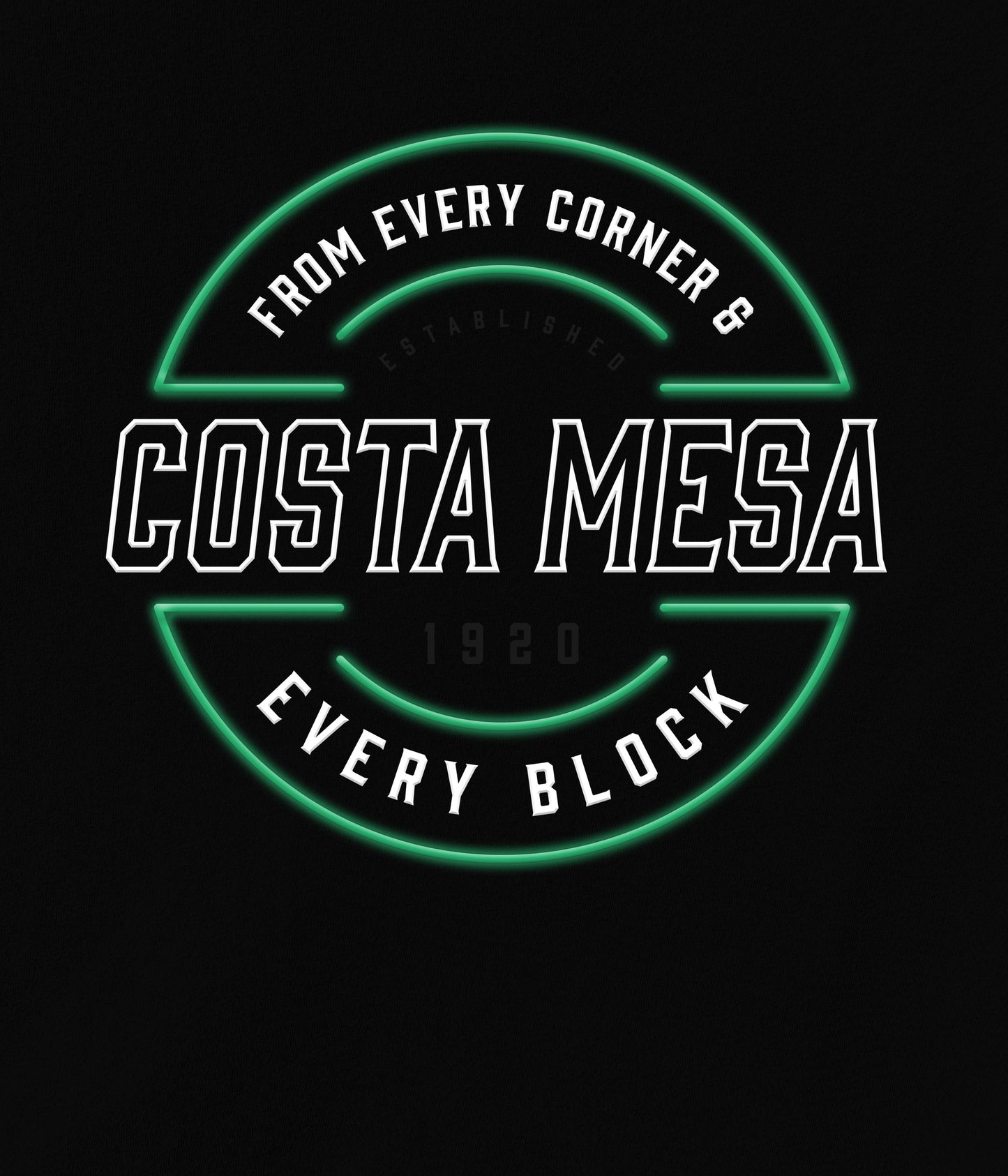 Costa Mesa Lit Up Crewneck Sweatshirt