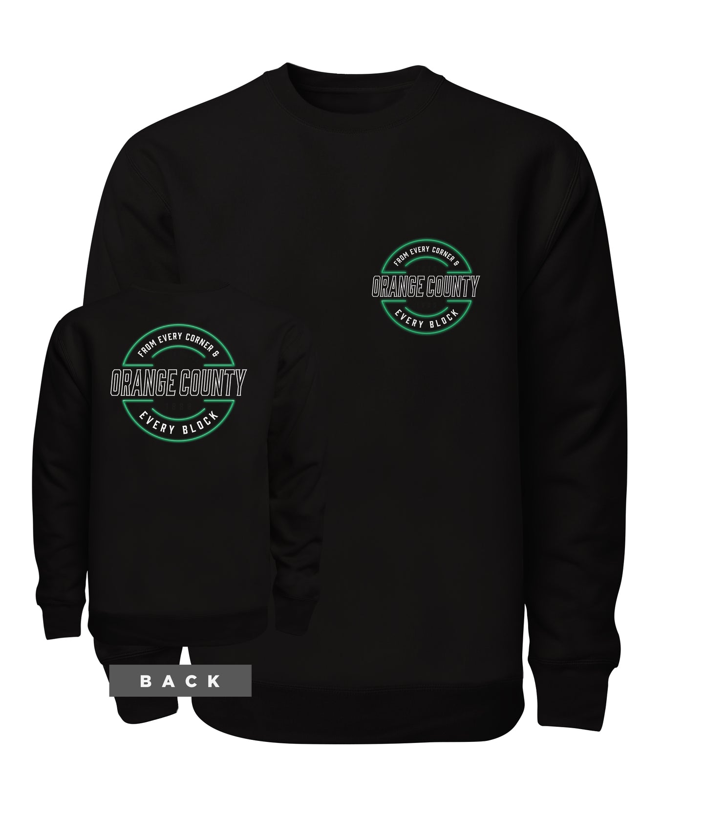 Orange County Lit Up Crewneck Sweatshirt