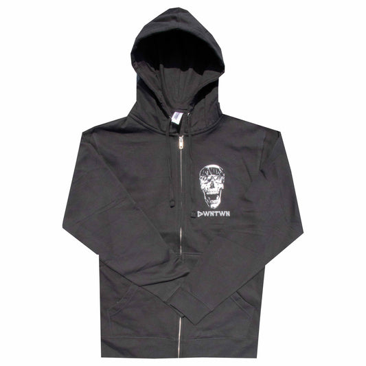 Skull Printed Zip Hoody