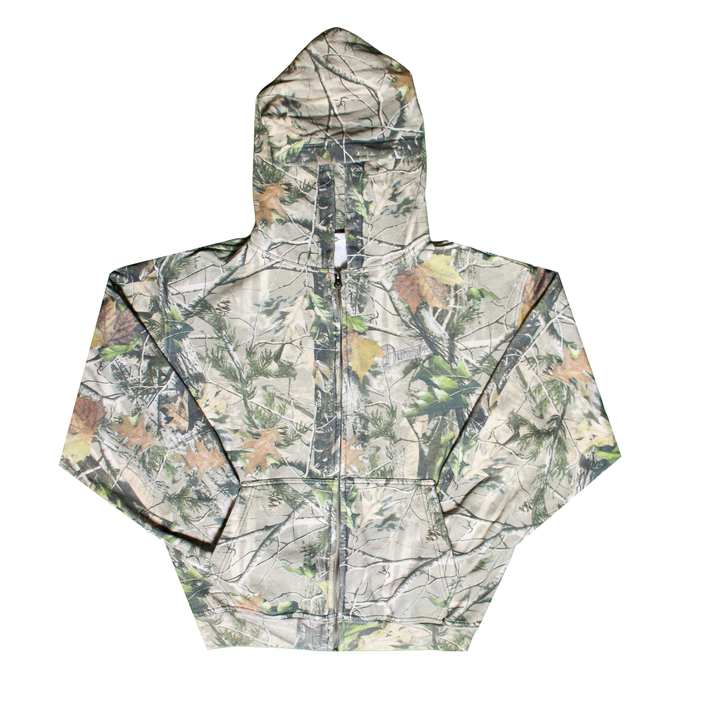 Handwritten Tree Camo Zip Hoodie