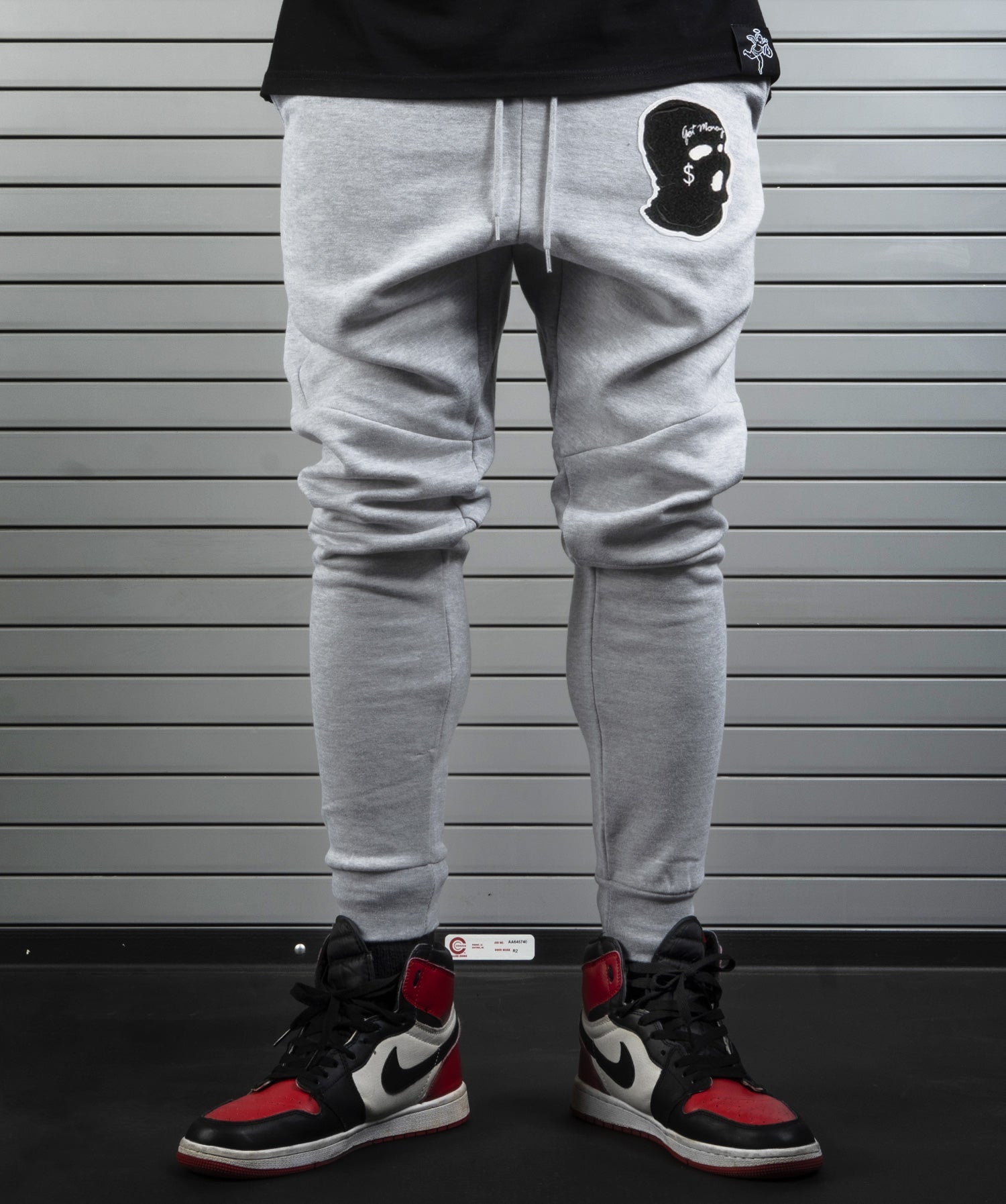 PJS Ski Mask Che Patch Heather Jogger QS