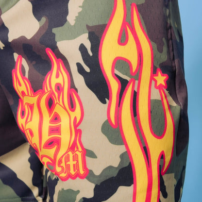 Flame Camo Shorts