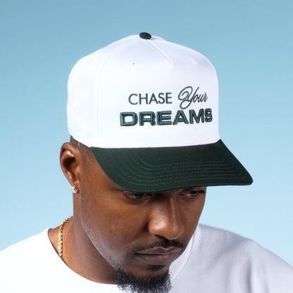 Chase Your Dreams Snapback - White/Green