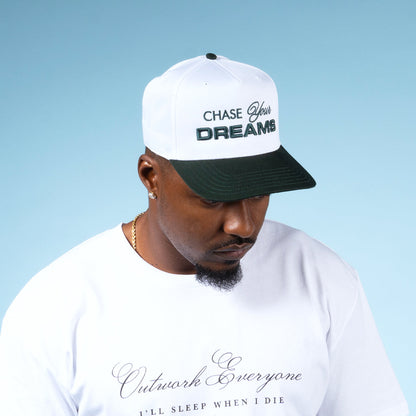 Chase Your Dreams Snapback - White/Green