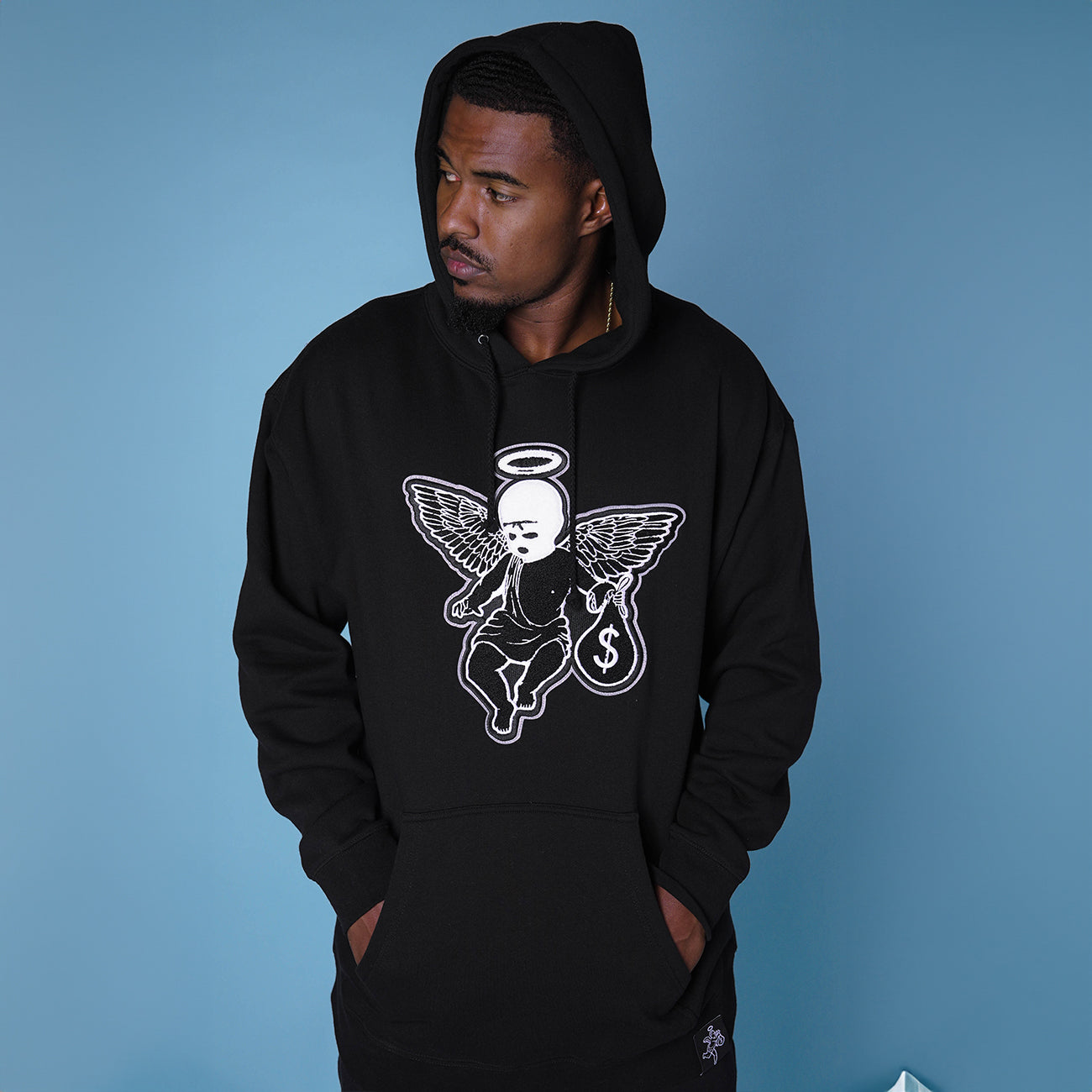 MM Ski Mask Angel Chenille Hoodie - HW