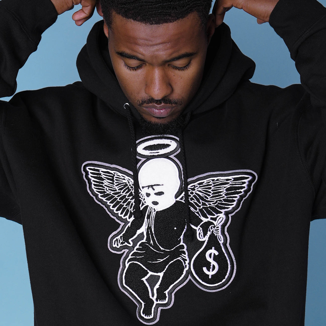 MM Ski Mask Angel Chenille Hoodie - HW