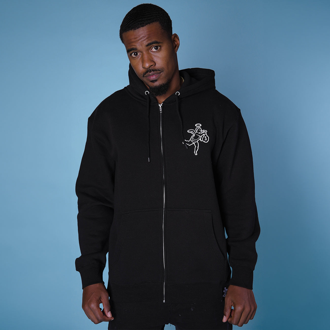 Angel Logo Zip-up Hoodie