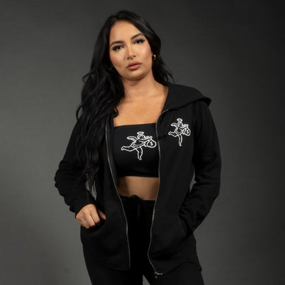 Get Money Angel Women's Wave Zip Hoodie