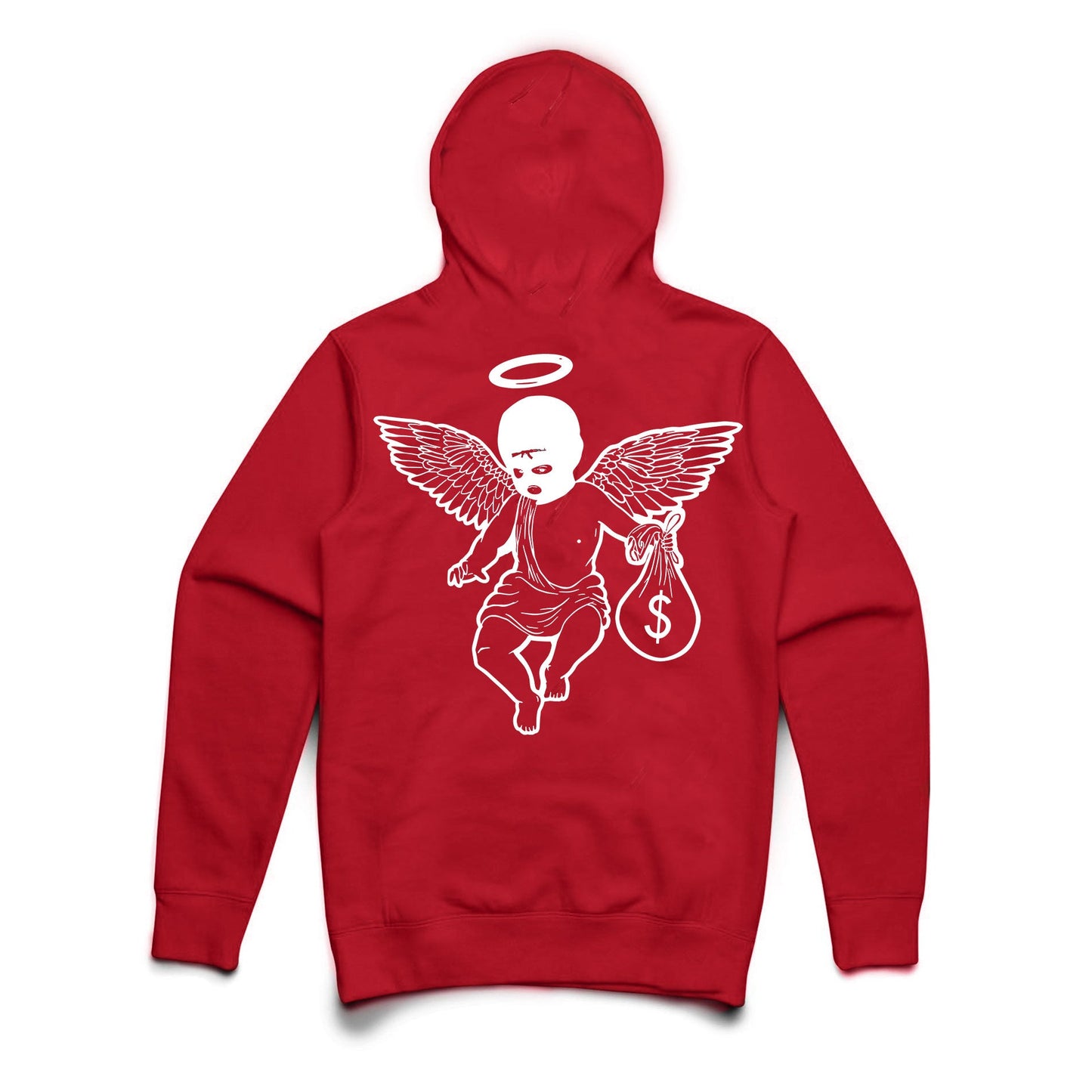 Money Motivated Angel Hoodie (front/back) - LW