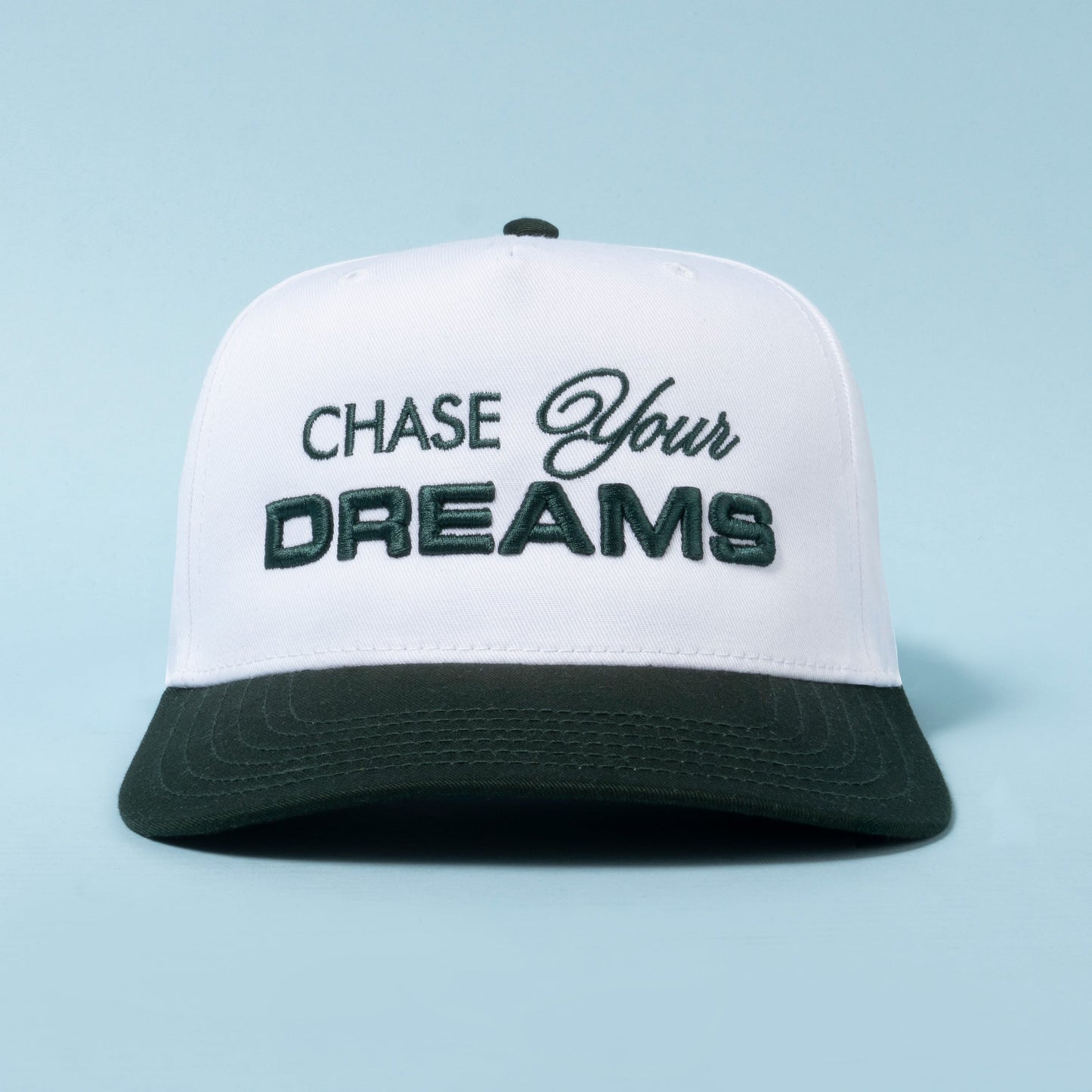 Chase Your Dreams Snapback - White/Green