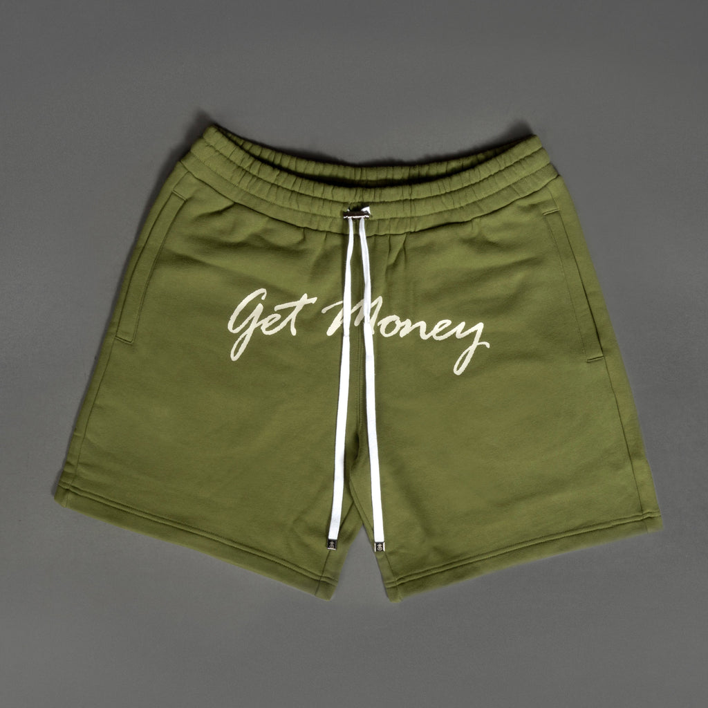TS HM Get Money Shorts - Olive