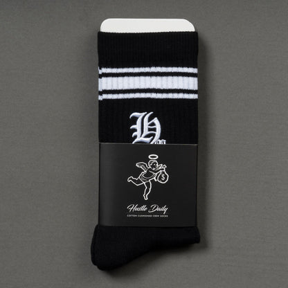 HM OE Stripe Socks - Black