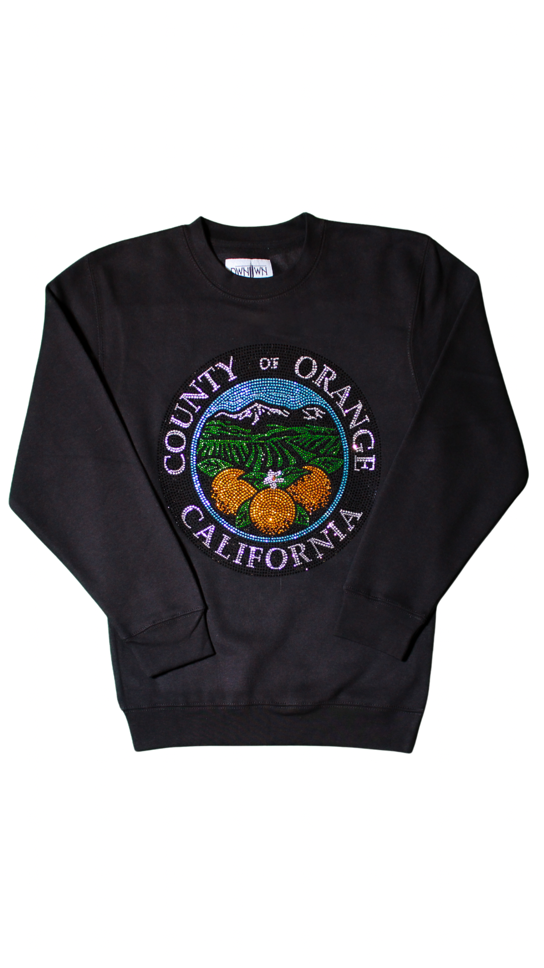 Orange County Rhinestone Crewneck