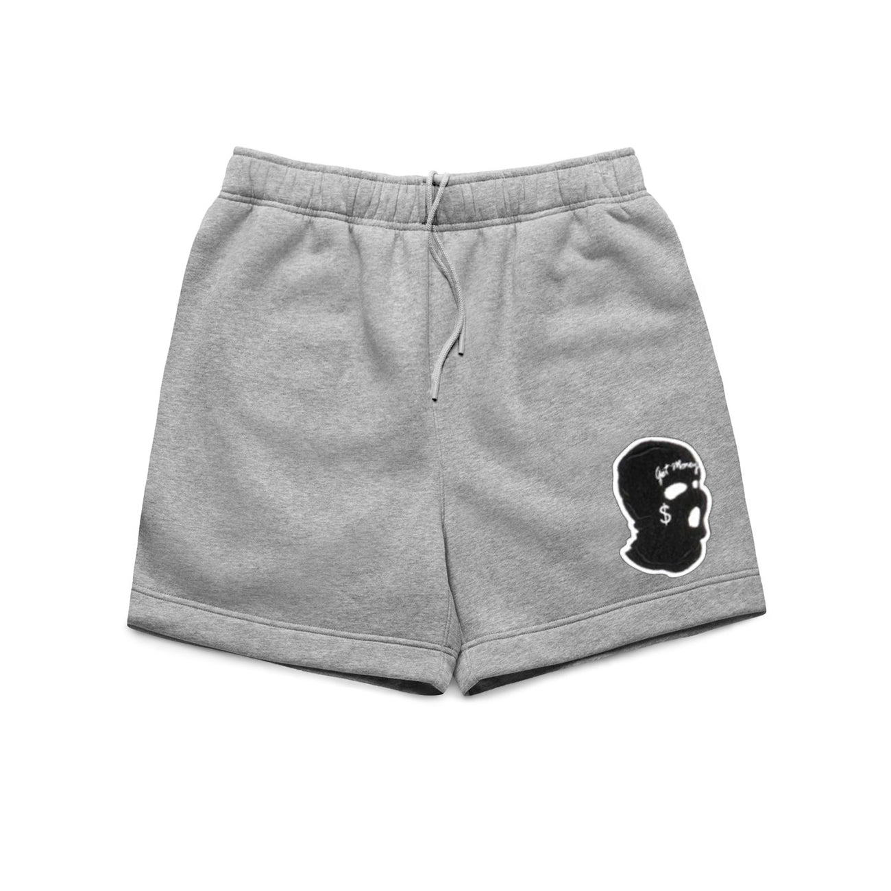 GET MONEY SKI MASK CHENILLE PATCH SHORTS