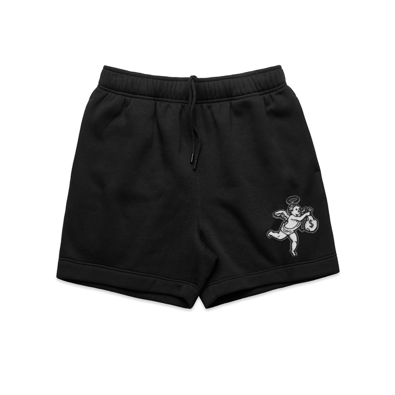 SMALL ANGEL CHENILLE PATCH SHORTS