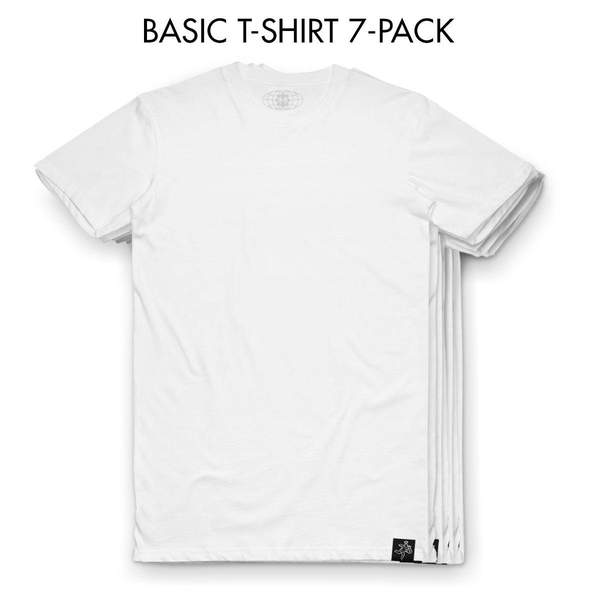 7-Pack - White Tee Basic