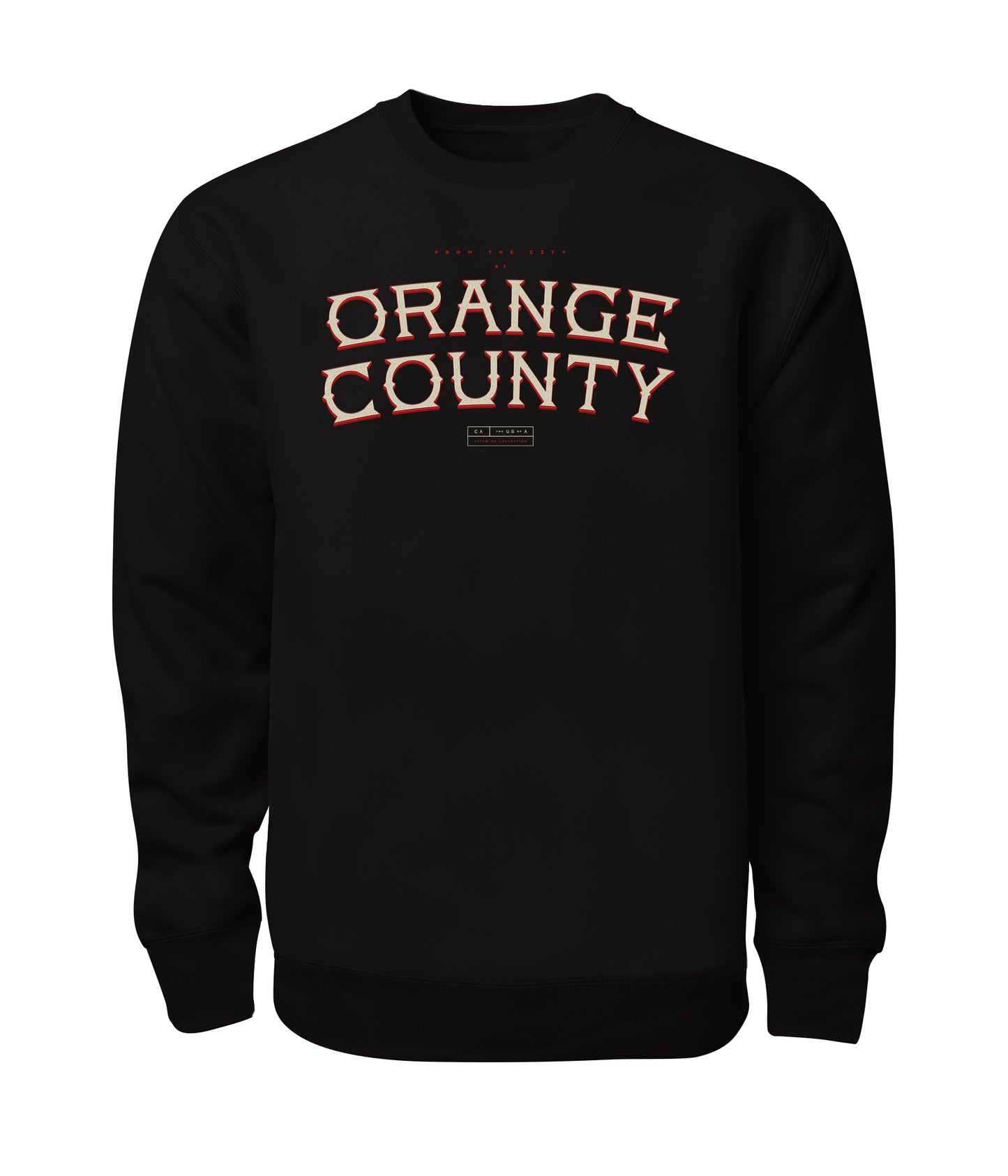 Orange County Stacked Crewneck Sweatshirt