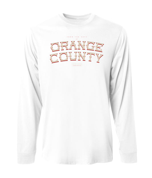 Orange County Stacked Long Sleeve Tee