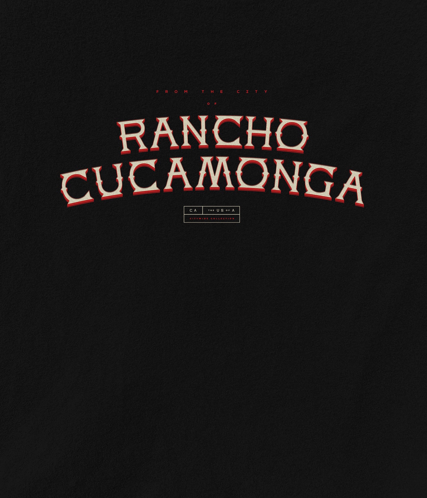 Rancho Cucamonga Stacked Long Sleeve Tee