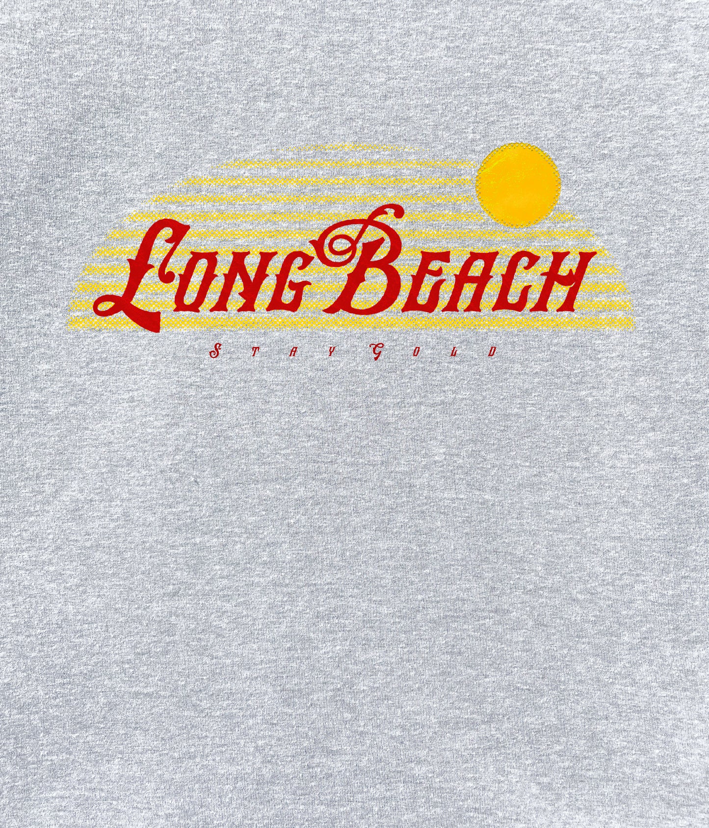 Long Beach Stay Gold Crewneck Sweatshirt