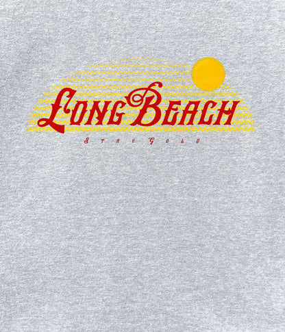 Long Beach Stay Gold Crewneck Sweatshirt