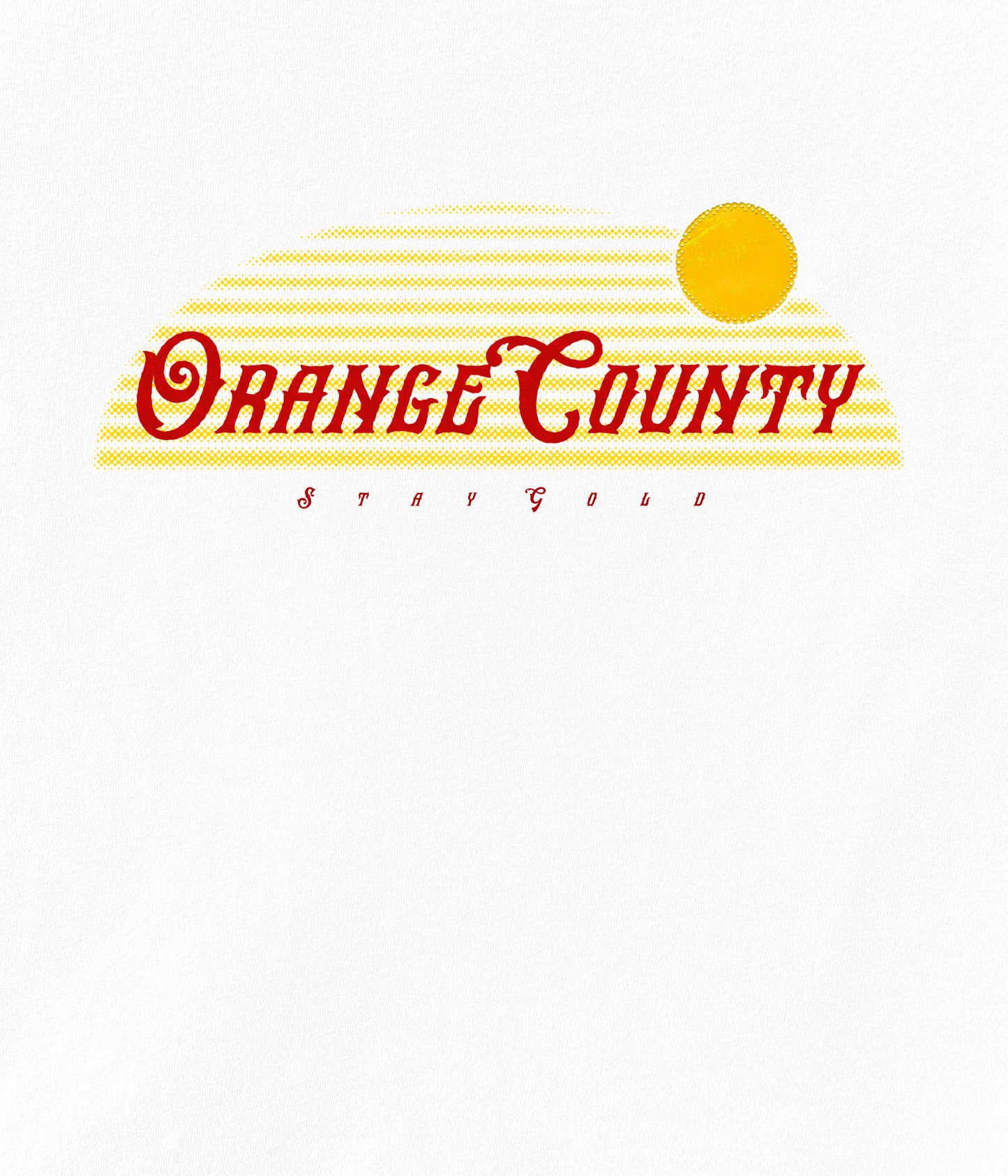 Orange County Stay Gold Long Sleeve Tee