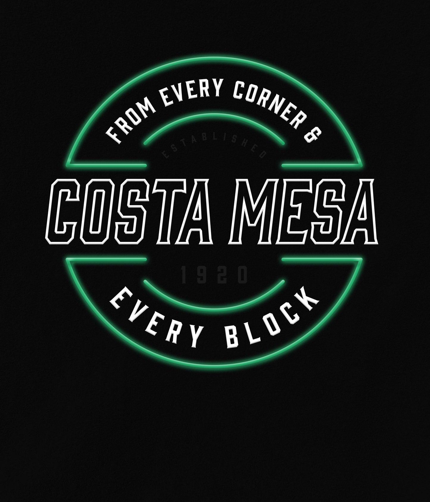 Costa Mesa Lit Up Long Sleeve Tee