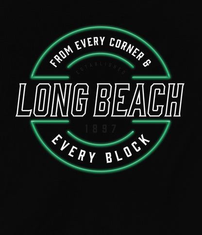 Long Beach Lit Up Crewneck Sweatshirt