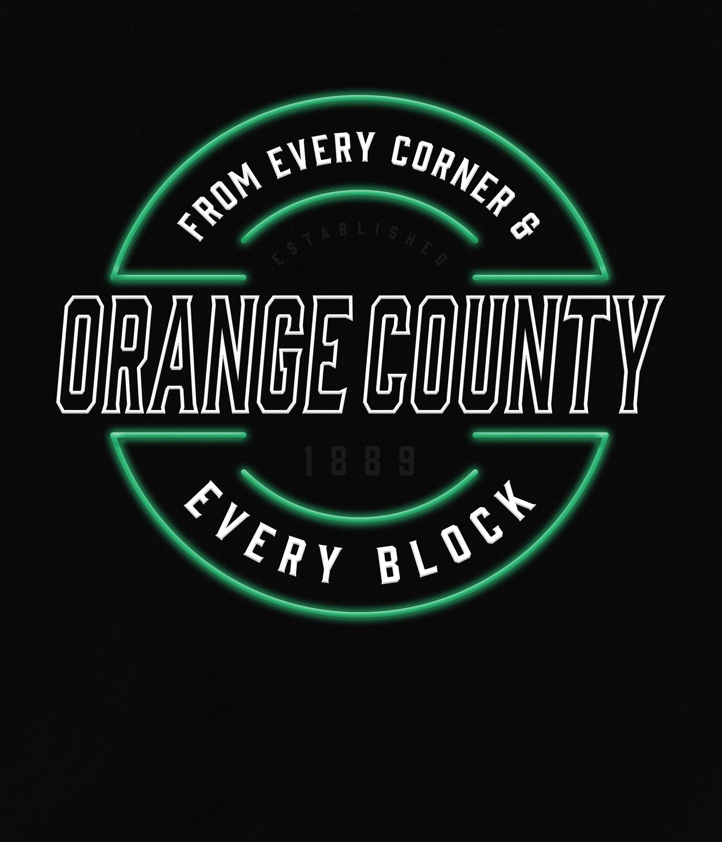 Orange County Lit Up Long Sleeve Tee