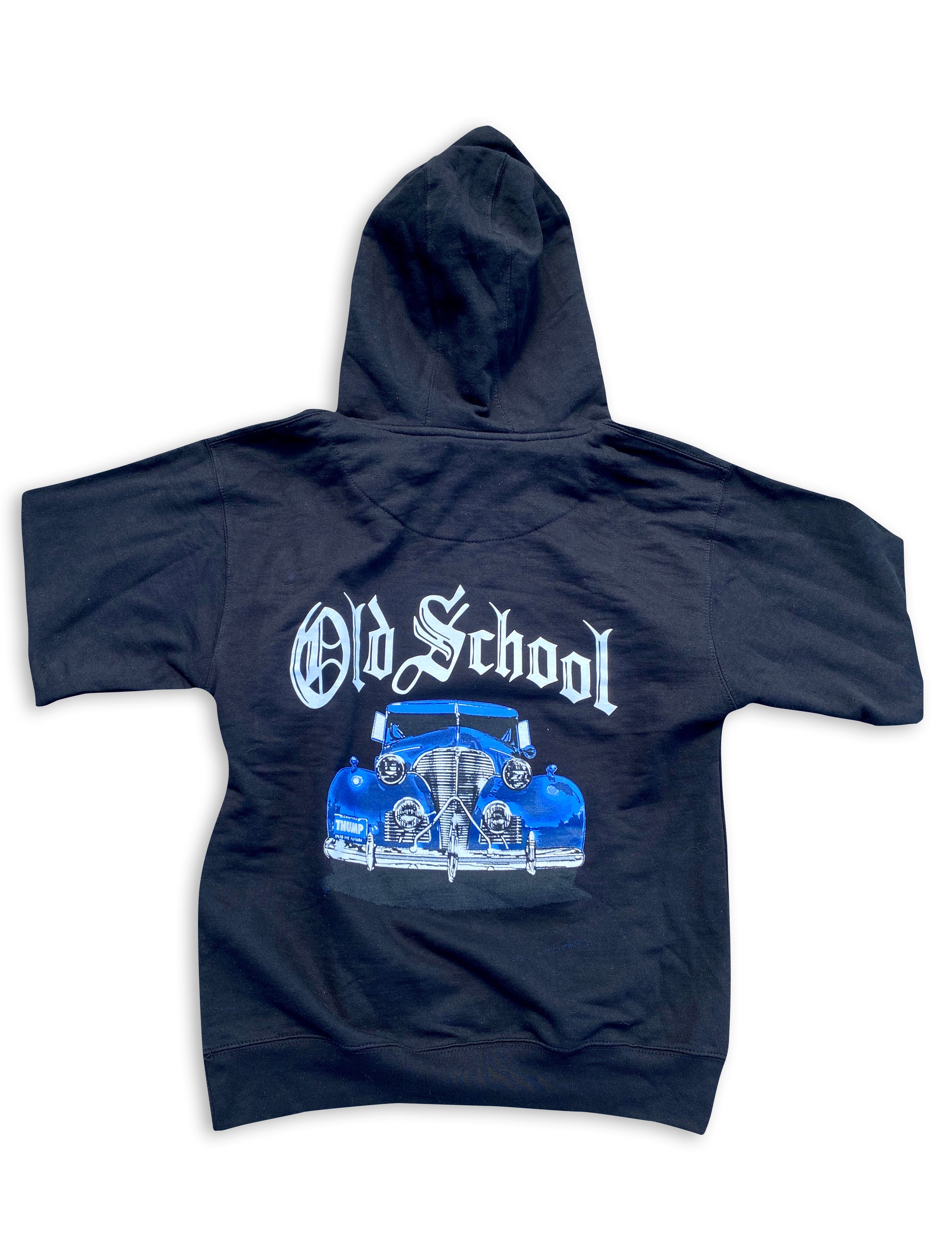 Old School Blue Car Hoody