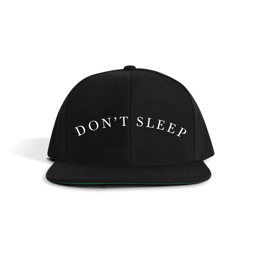 Don't Sleep Snapback- black