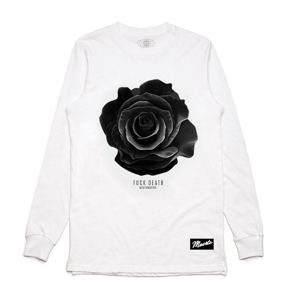 F Death Rose LS White