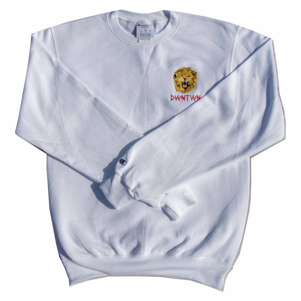 Be A Lion Embroidered Crewneck Sweatshirt