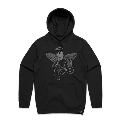 Rhinestone Ski Mask Angel Hoodie - HW