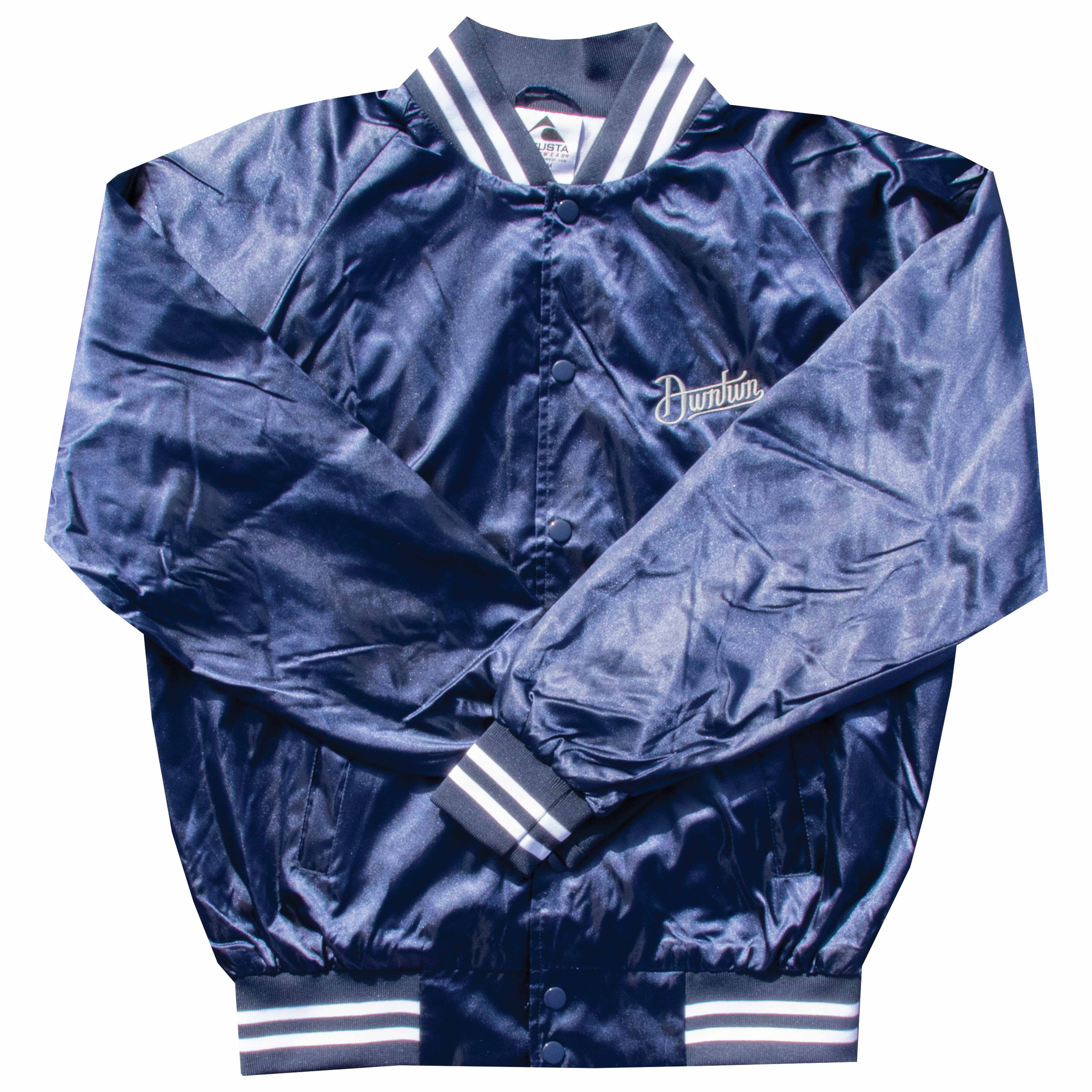 Handwritten Satin Baseball Jacket