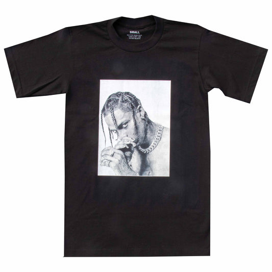 Travis Black and White Tee