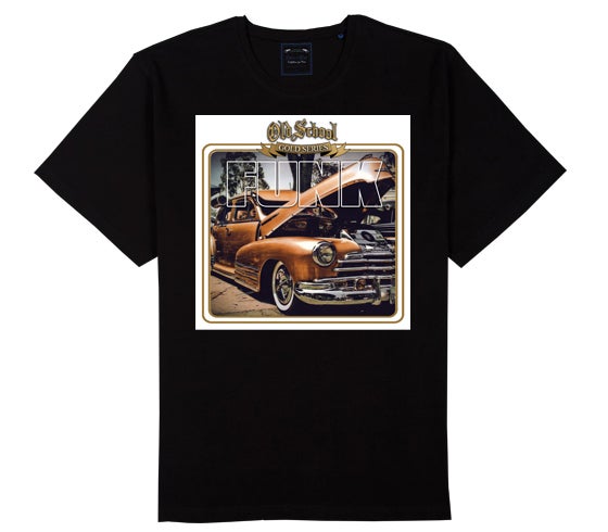 Old School Funk Gold Car Tee